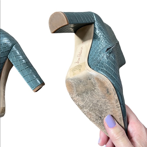 Sam Edelman Leather Pointed Toe Ankle Boots Size 8 - Picture 3 of 7